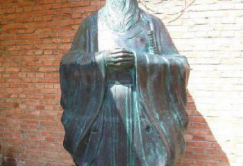 益阳老子校园历史名人铜雕，给您的经典力量