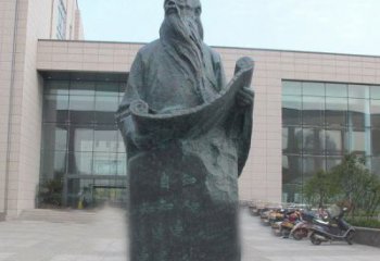 益阳老子校园名人铜雕——精雕细琢，百年不朽
