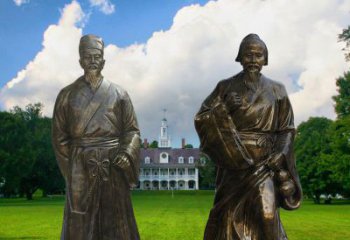 益阳传承古代名人——华佗雕塑