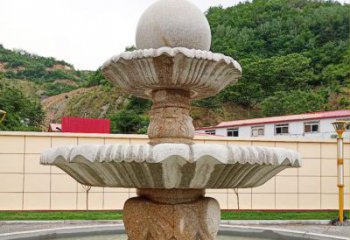 益阳精致莲花石雕喷泉，添点艺术气息