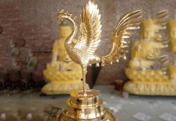 益阳丰富神秘的朱雀铜雕摆件