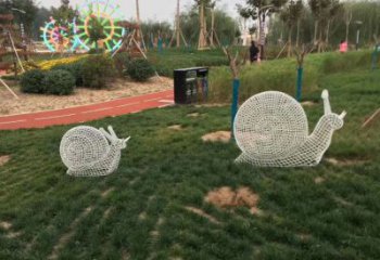 益阳镂空不锈钢蜗牛雕塑