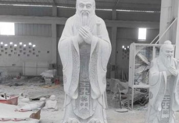 益阳精美的孔子雕像，精雕细琢，彰显文明之美