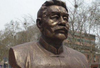 益阳鲁迅头像校园名人铜雕，传承文化，缔造经典