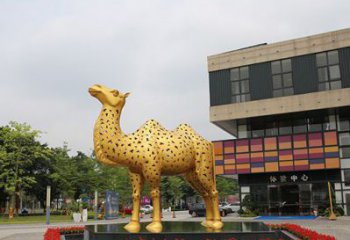 益阳闪亮可爱的不锈钢骆驼雕塑