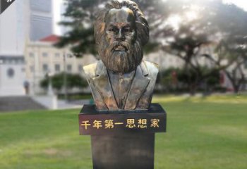 益阳马克思胸像铜雕，悠久历史的象征