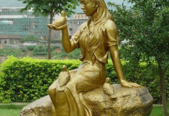 益阳答案；展现浪漫的爱情：鸽子雕塑