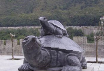 益阳中领雕塑母子乌龟公园石雕