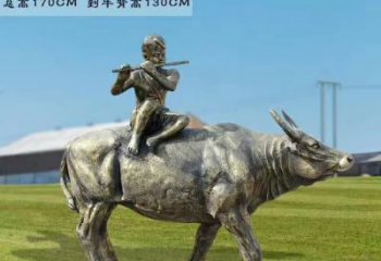 益阳牧童骑牛铜雕——让您的空间更加生动有趣