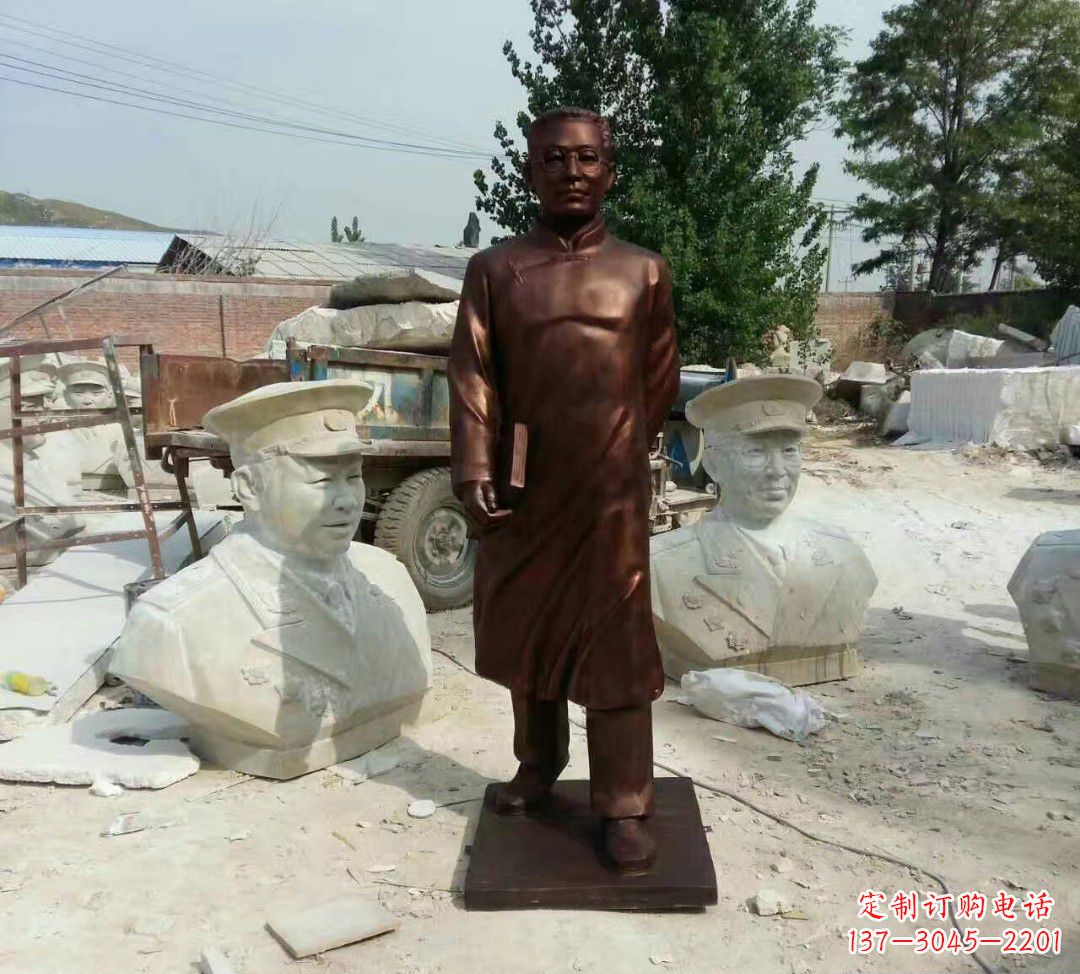 益阳匠心精神打造经典陶行知雕塑