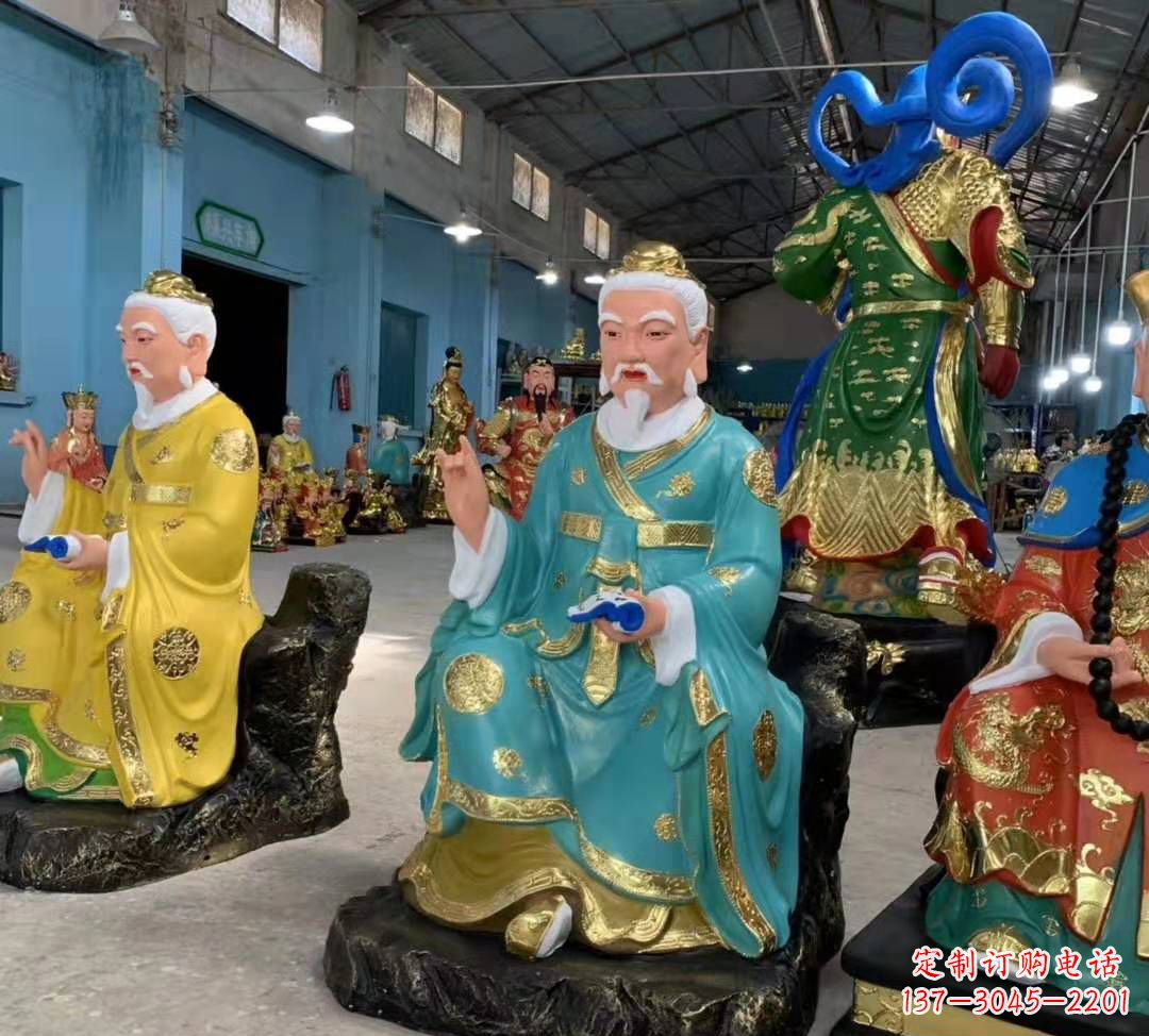 益阳南斗北斗玻璃钢彩绘佛像雕塑