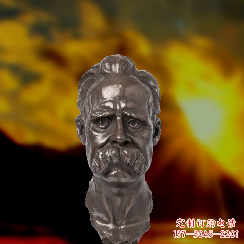 益阳尼采铜雕头像