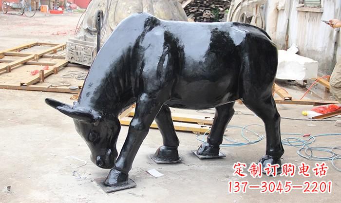 益阳把传统牧场风情带回家,领雕塑的艺术牛雕塑等你来!