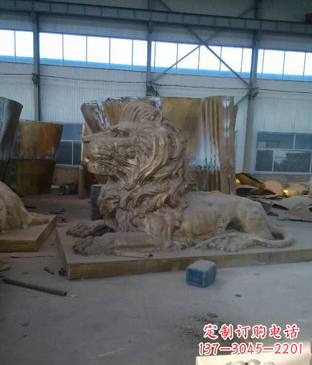 益阳中领雕塑推出的西洋狮子铜雕,是一件充满传…