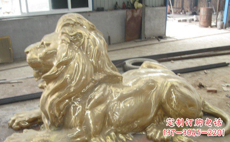 益阳高雅凝金,西洋狮子铜雕来自中领雕塑