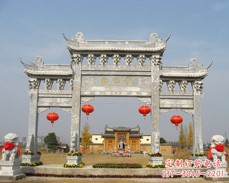 益阳特色石雕牌坊,用心雕就是一种艺术