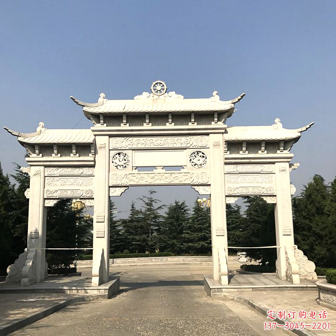 益阳精致牌坊柱座石雕服务,古色古香装点璀璨文化
