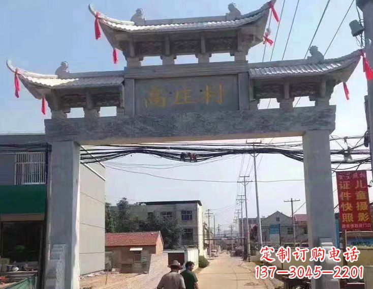 益阳牌楼石雕塑,为家庭装饰带来精致灵动