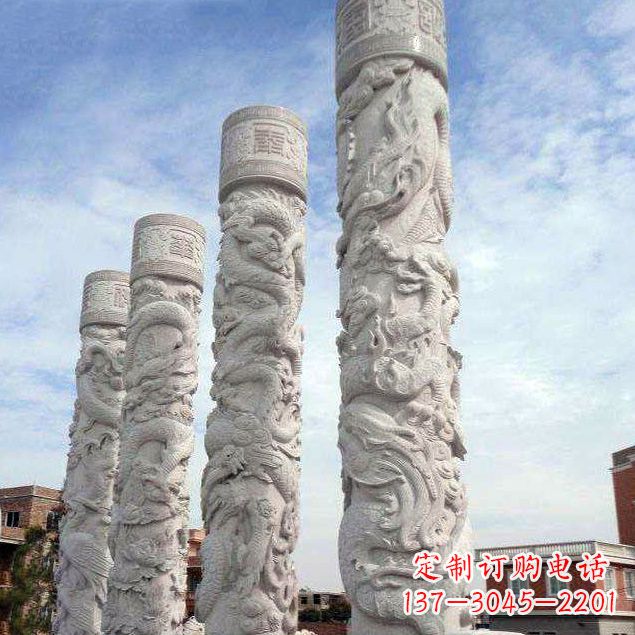 益阳精美石雕龙雕塑,释放神秘力量