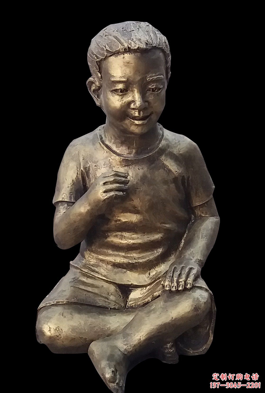 益阳艺术精灵·小男孩铜雕