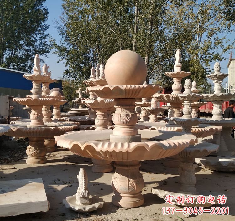 益阳中领雕塑砂岩喷泉雕塑