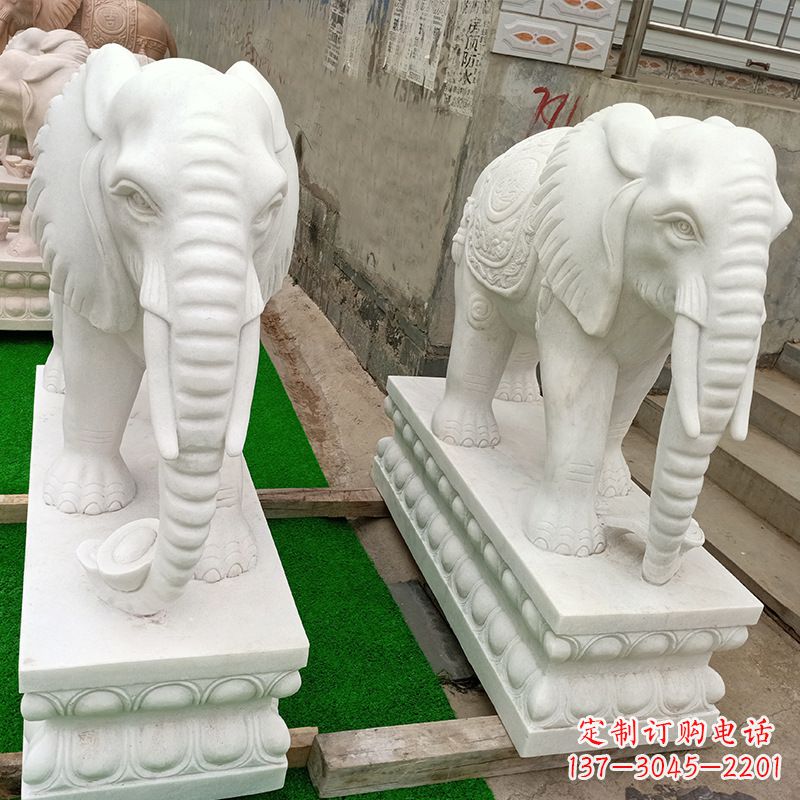 益阳中领雕塑推出的天然石头大象雕塑,雕塑形象…