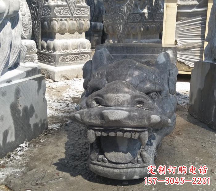 益阳传承巨龙传说的高品质龙头雕塑