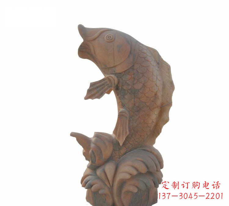 益阳鲤鱼石雕,精细雕刻让你赞叹不已