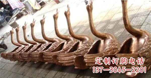 益阳优雅迷人的天鹅铜雕塑