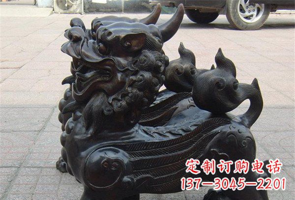 益阳象征保护,美轮美奂的貔貅辟邪神兽铜雕