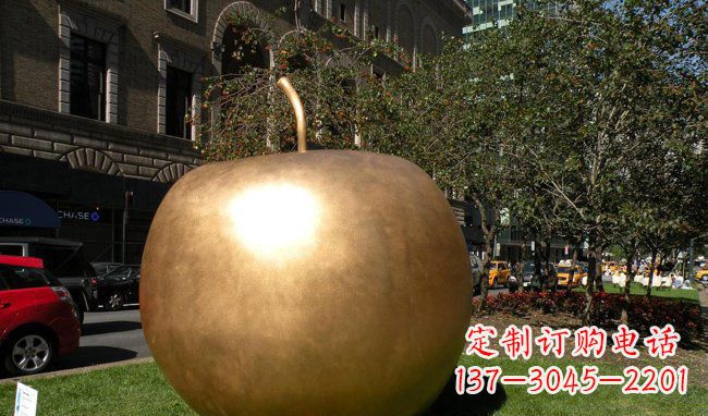 益阳苹果城市景观铜雕,精致绝美!