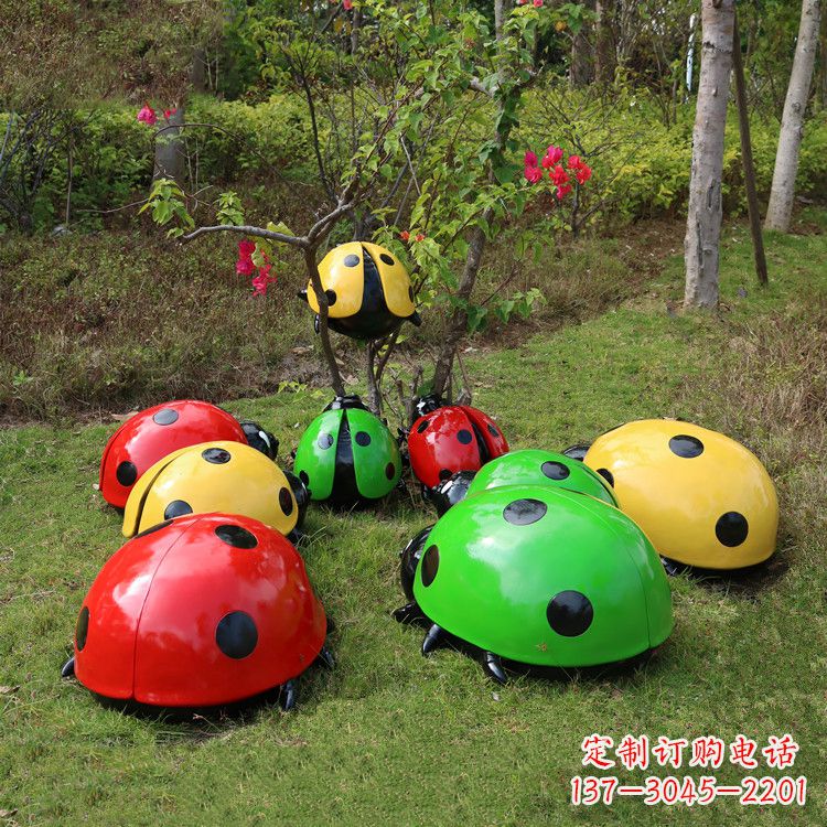益阳儿童可爱的七星瓢虫卡通雕塑