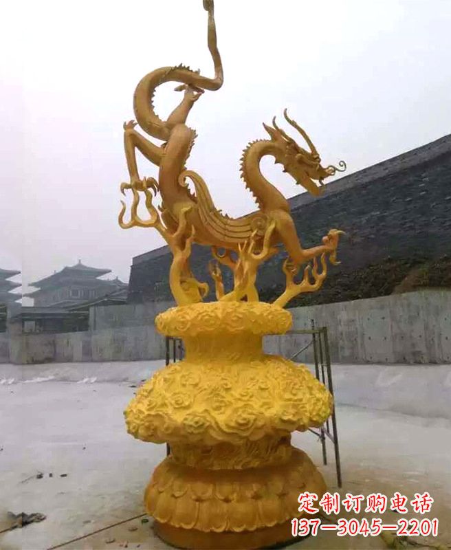 益阳中领雕塑专业定制华丽的龙雕塑,集艺术设计…