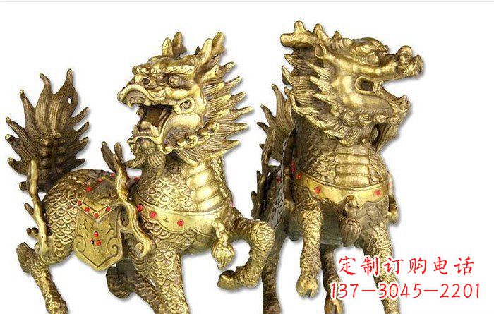 益阳开启财富运势的麒麟招财雕塑