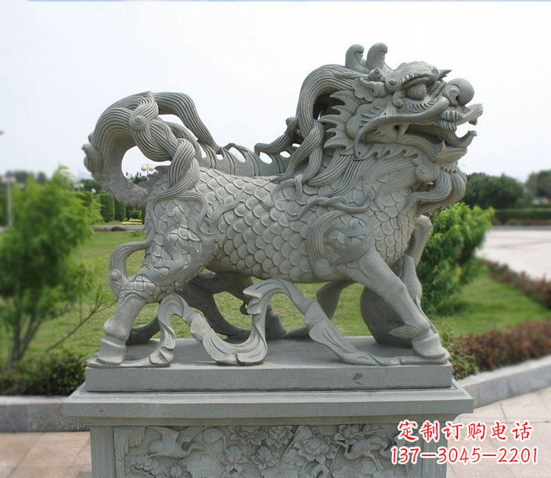 益阳麒麟招财石雕