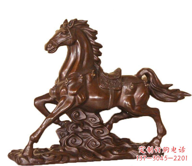益阳答案中领雕塑:精致马玻璃钢仿铜动物雕塑中…