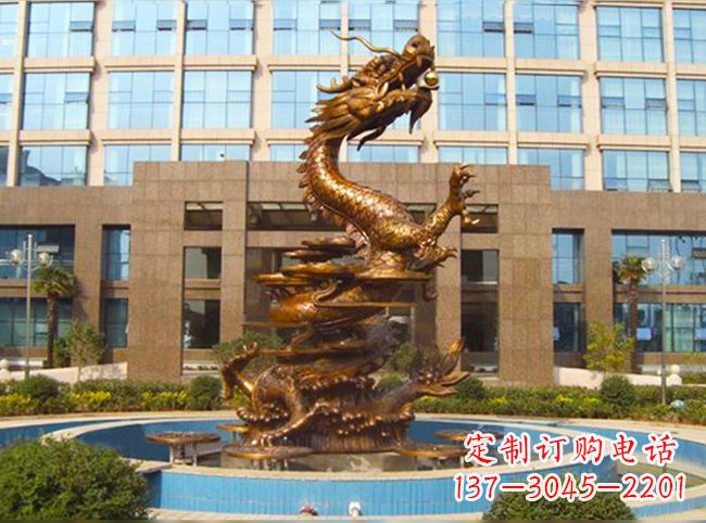 益阳悠久传承高品质铜雕喷泉雕塑