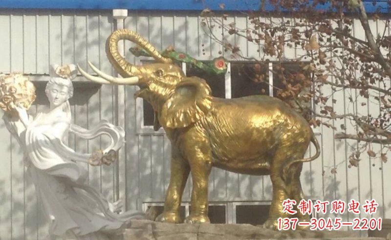 益阳铜质大象雕塑,令人惊叹的精湛工艺