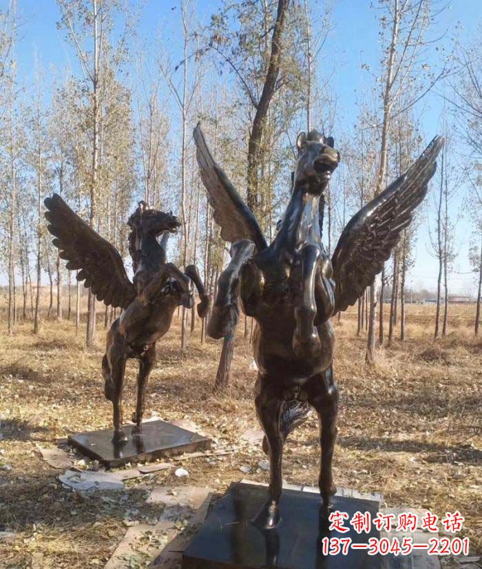 益阳优雅传神的飞马铜雕