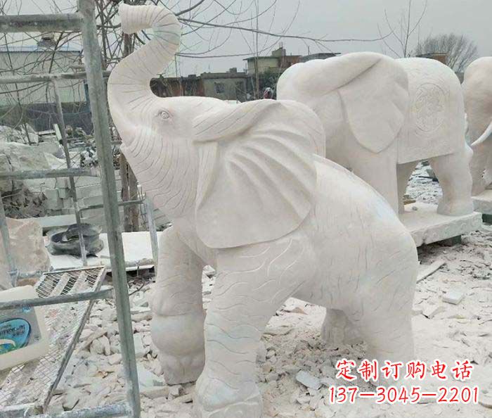 益阳企业景观招财大象雕塑