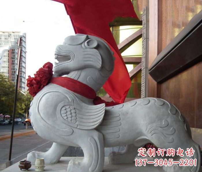 益阳中领雕塑的貔貅石雕,祈福安康守护您的家