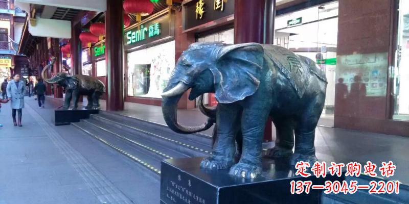 益阳精美大象铜雕,传承古代工艺