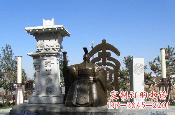 益阳秦始皇雕塑,精致细腻,传承历史之美