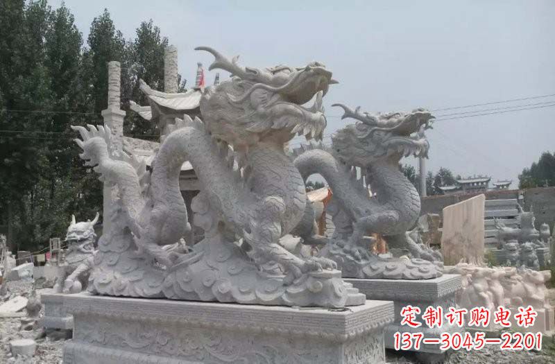 益阳青石仿古龙石雕:传统工艺精美雕塑