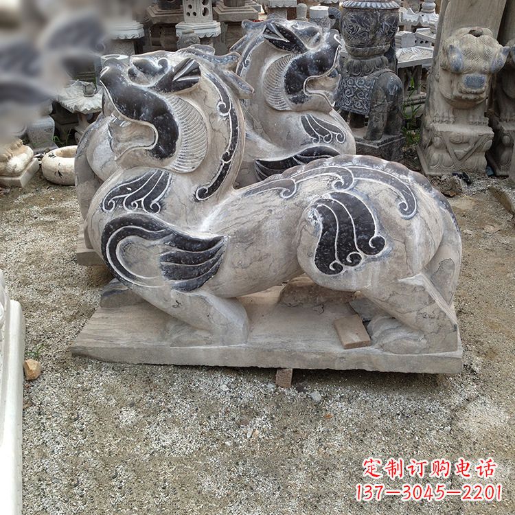 益阳手工精雕青石貔貅雕塑