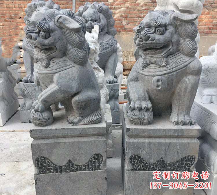 益阳青石仿古狮子雕塑