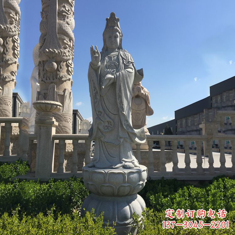 益阳精美神圣的观音菩萨石雕塑