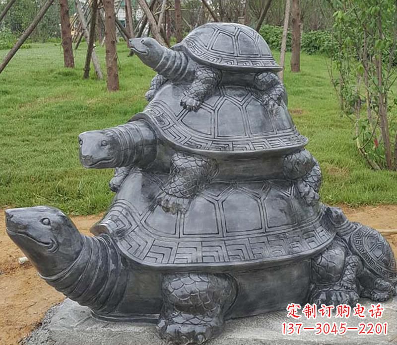 益阳精美耐看的海龟母子雕塑