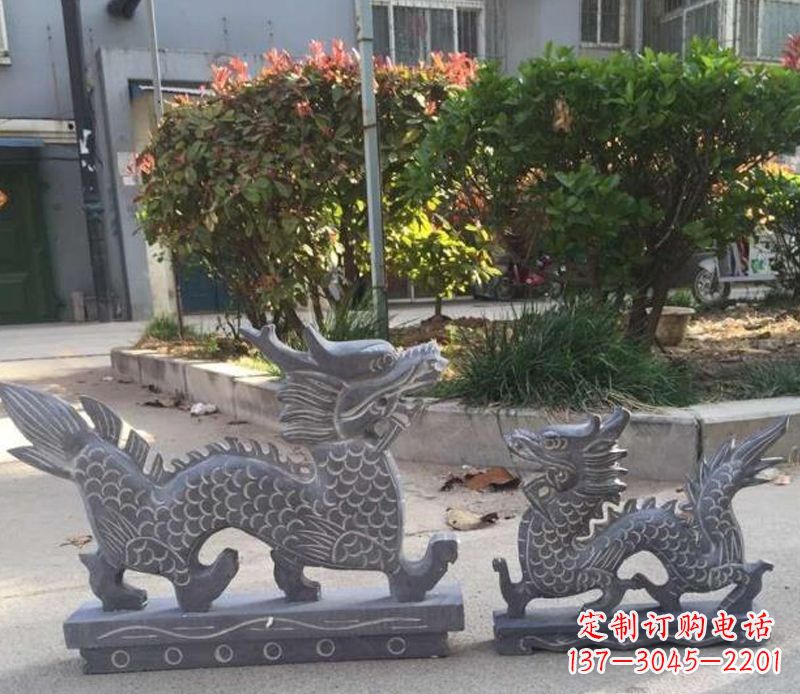 益阳青石雕刻母子龙是由中领雕塑工厂家生产的一…