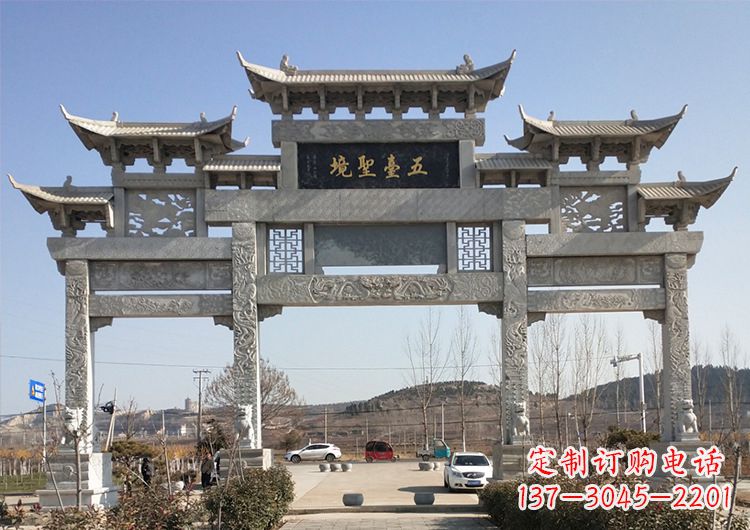 益阳青石牌坊雕塑:精美瑰丽古朴简洁